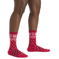 Darn Tough Shetland Crew Lightweight Lifestyle Sock - Women's - Cranberry - Two Rivers Treads