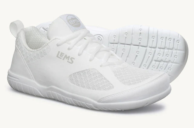 Lems Primal 3 unisex shoes in soft marshmallow color, featuring breathable fabric and comfortable sole for casual wear.