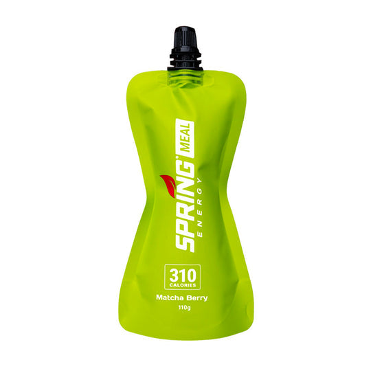 SPRING ENERGY Endurance Meal with matcha flavor, showing a close-up of the nutritious meal in a bowl with vibrant green matcha powder.