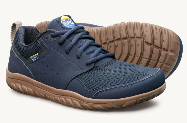 Lems Primal Zen unisex shoes in a night sky color, side view showing lightweight design and breathable material