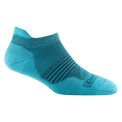 Darn Tough -  Lightweight Running Sock  No show tab- Cyan - Two Rivers Treads