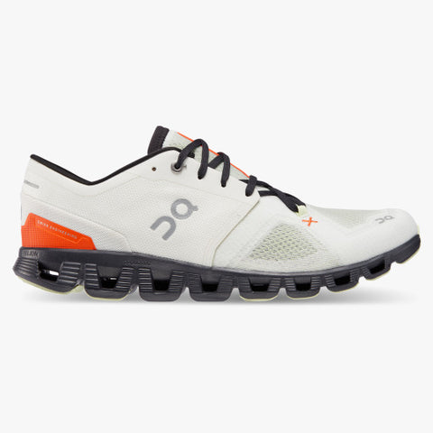 On Cloud X 3 - Men's - Ivory/Flame